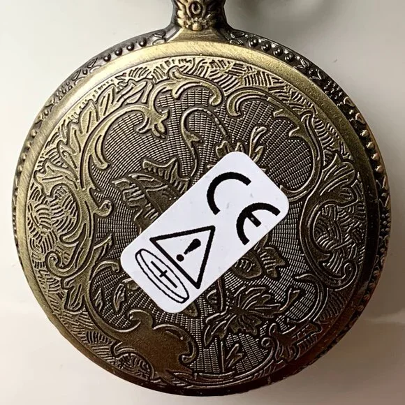 Vintage Style Copper Quartz Pocket Watch - Picture 8 of 11